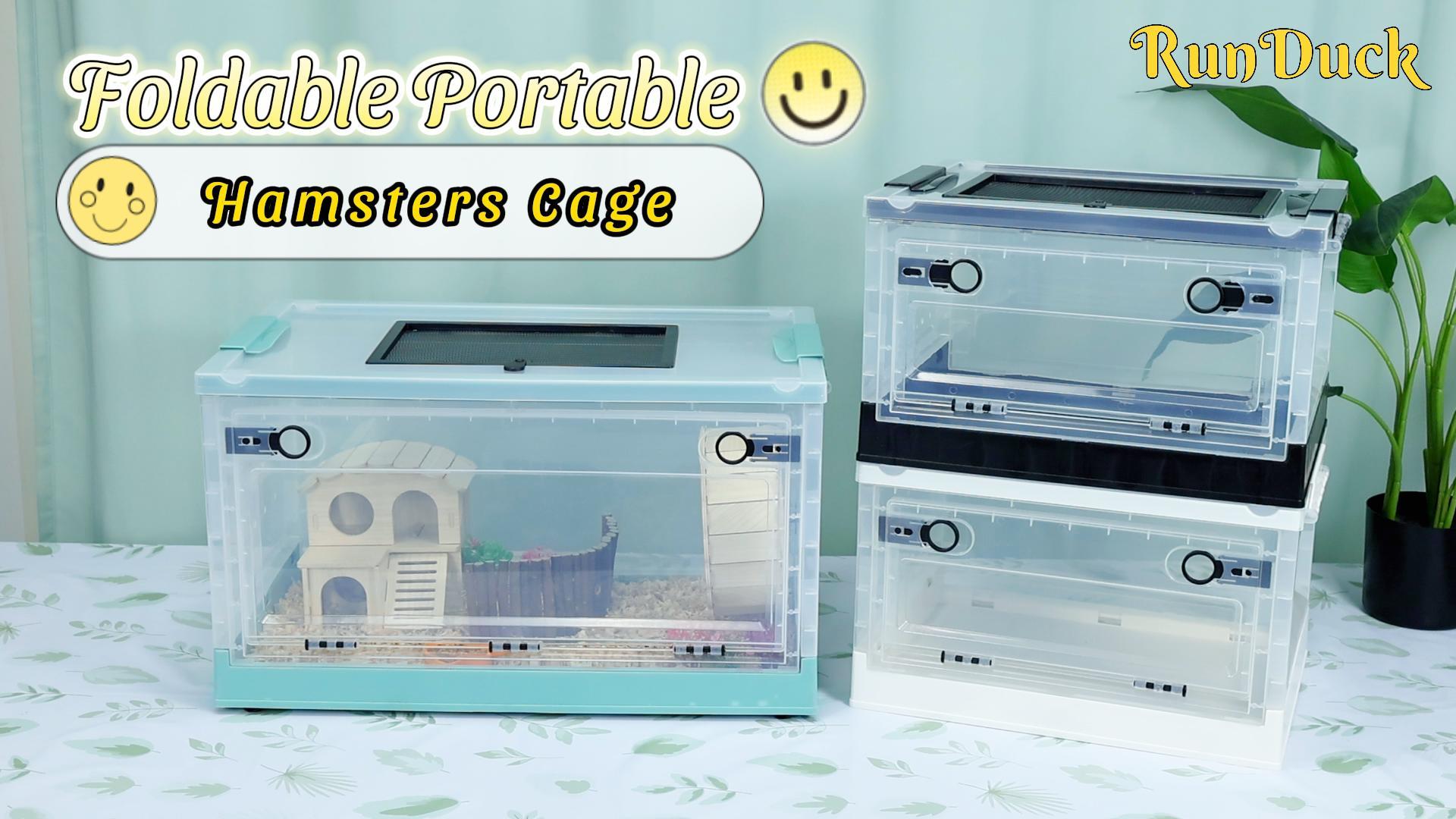 Amazon.com : Hamsters Cage Large, Foldable Portable 360